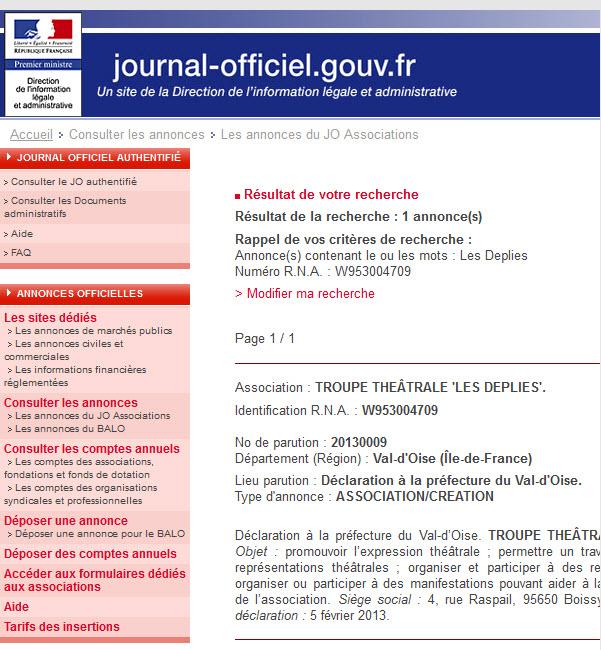 Journal officiel